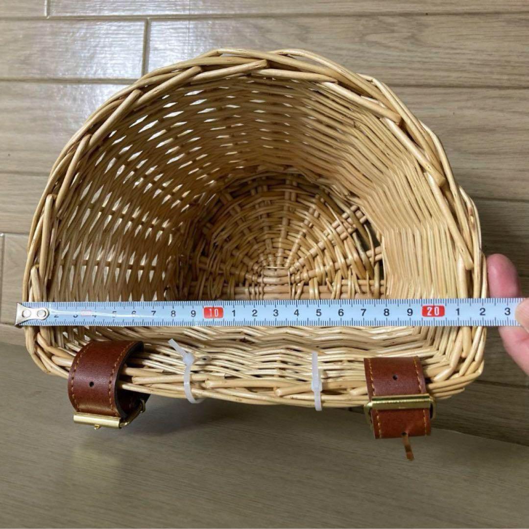 EIRONA キッズ 自転車 ウィッカー バスケット ブラウンの通販