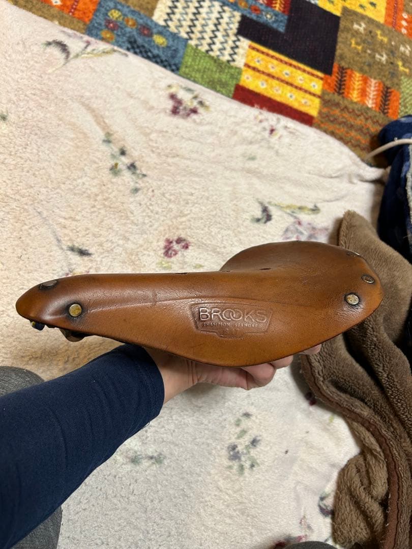 BROOKS ブラウンレザーサドル めちゃくちゃ渋い色！