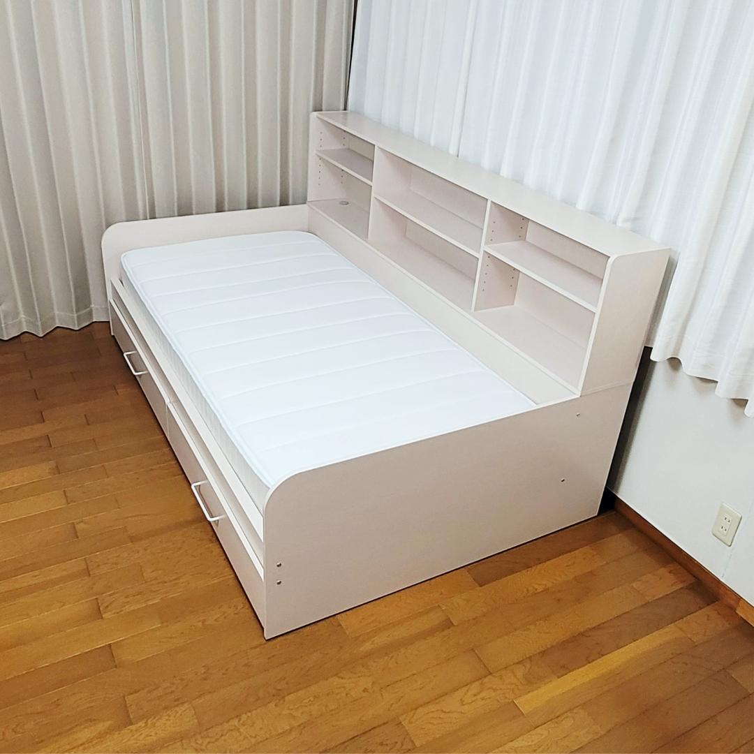 ぴ◎プロフ必読様専用】⭕️ニトリ デイベッド(デニッシュ シングル