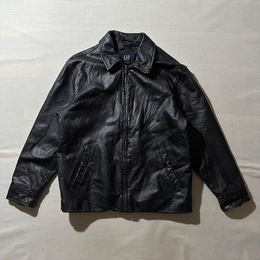 00s OLD GAP ギャップ 井口理着用 レザージャケット 本革 牛革 XL
