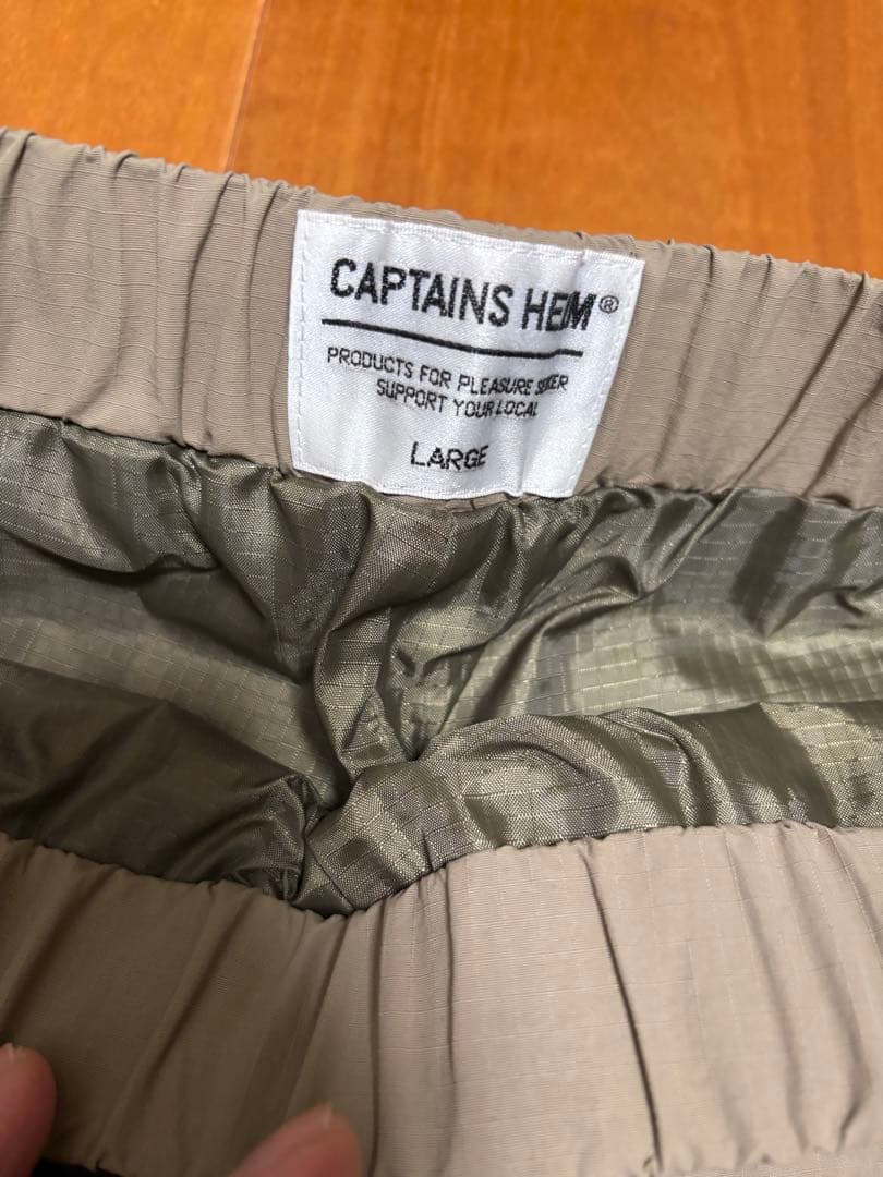 CAPTAINS HEM ベージュ L キャプテンズヘルム パンツ 美中古