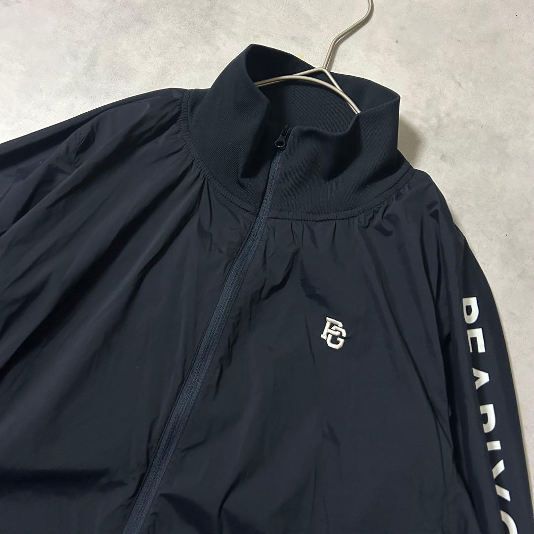 美品 パーリーゲイツ ジップブルゾン ゴルフ ロゴ刺繍 洗える ネイビー