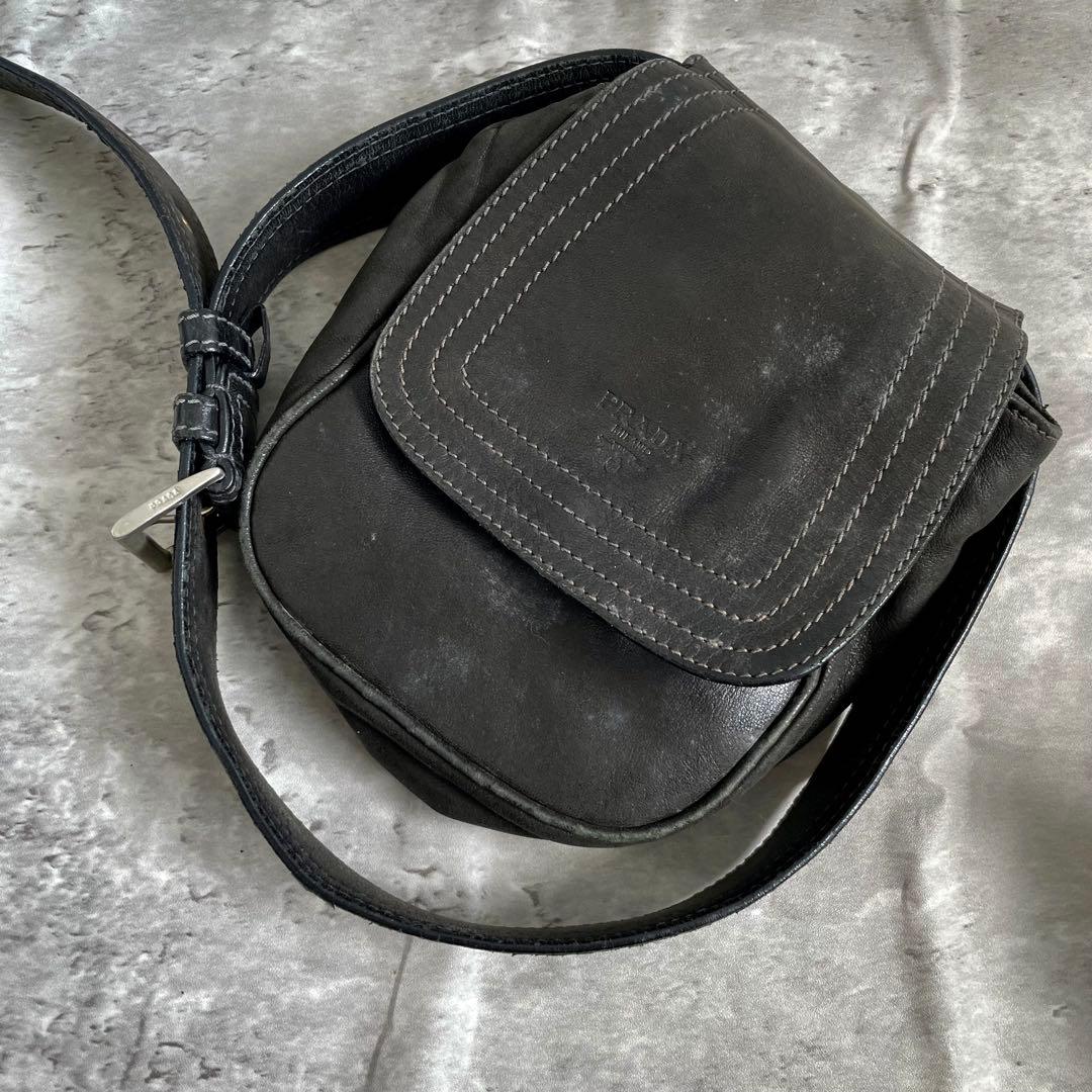 PRADA archive ウエストバッグ ロゴ型押し PRADA archive ウエストバッグ ロゴ型押し PRADA archive ウエスト