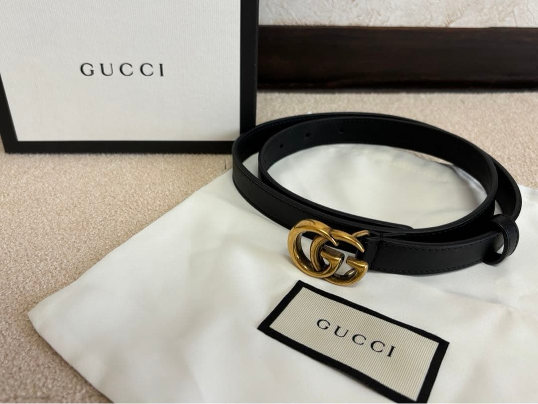 【美品】GUCCI ブラックレザー ベルト GGロゴ 楽天市場】GUCCI グッチメンズレザーベルト ブラックインター