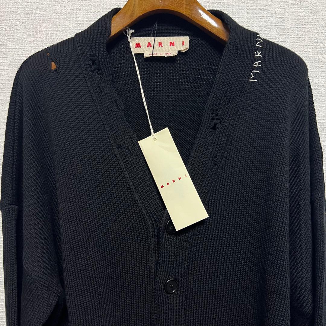 新品未使用タグ付き永瀬廉着用】 MARNI ダメージカーディガン - メルカリ