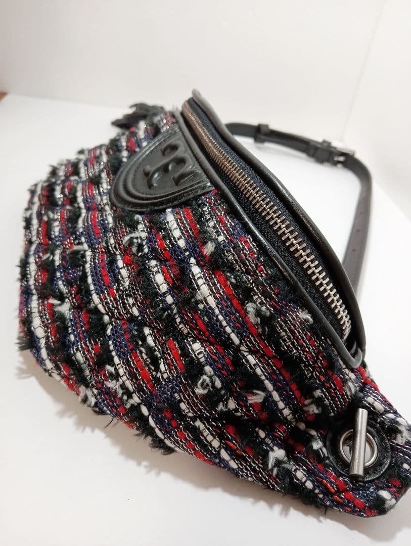 トリーバーチ 61482 FLEMING TWEED BAG ウエストバッグ - メルカリ