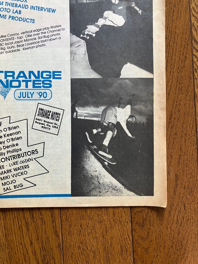 貴重マグSTRANGE NOTES SANTA CRUZ #15 1990mag F102520256 - スケート