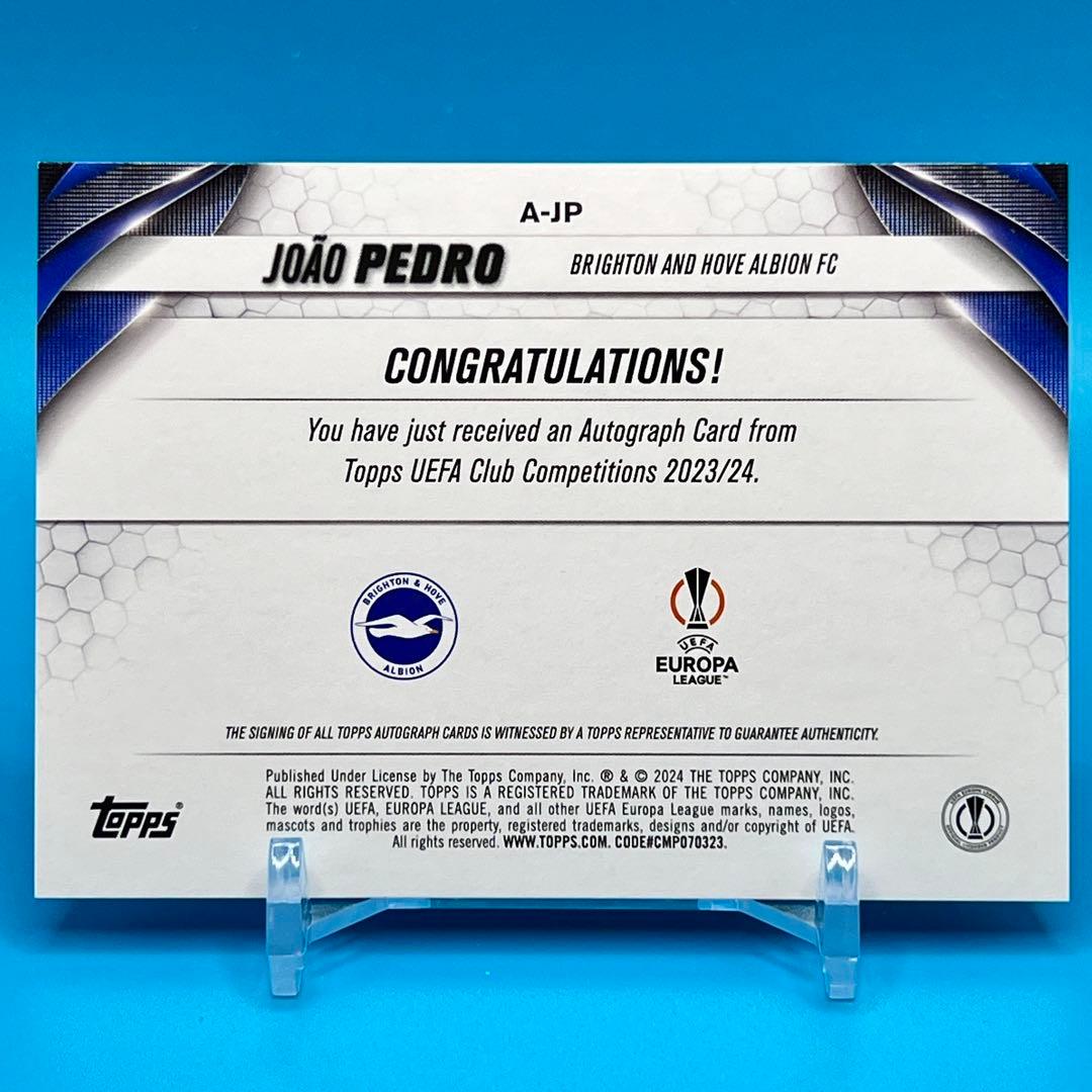 Topps UCC JOAO PEDRO ジョアン・ペドロ 直筆サイン - メルカリ