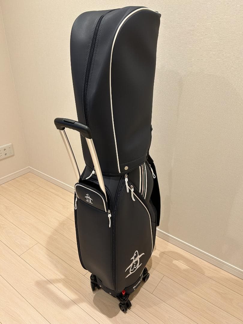 Munsingwear キャスター付き キャディバッグ ネイビー MUNSINGWEAR キャスター付きキャディバッグ -デサントストア-DESCENTE