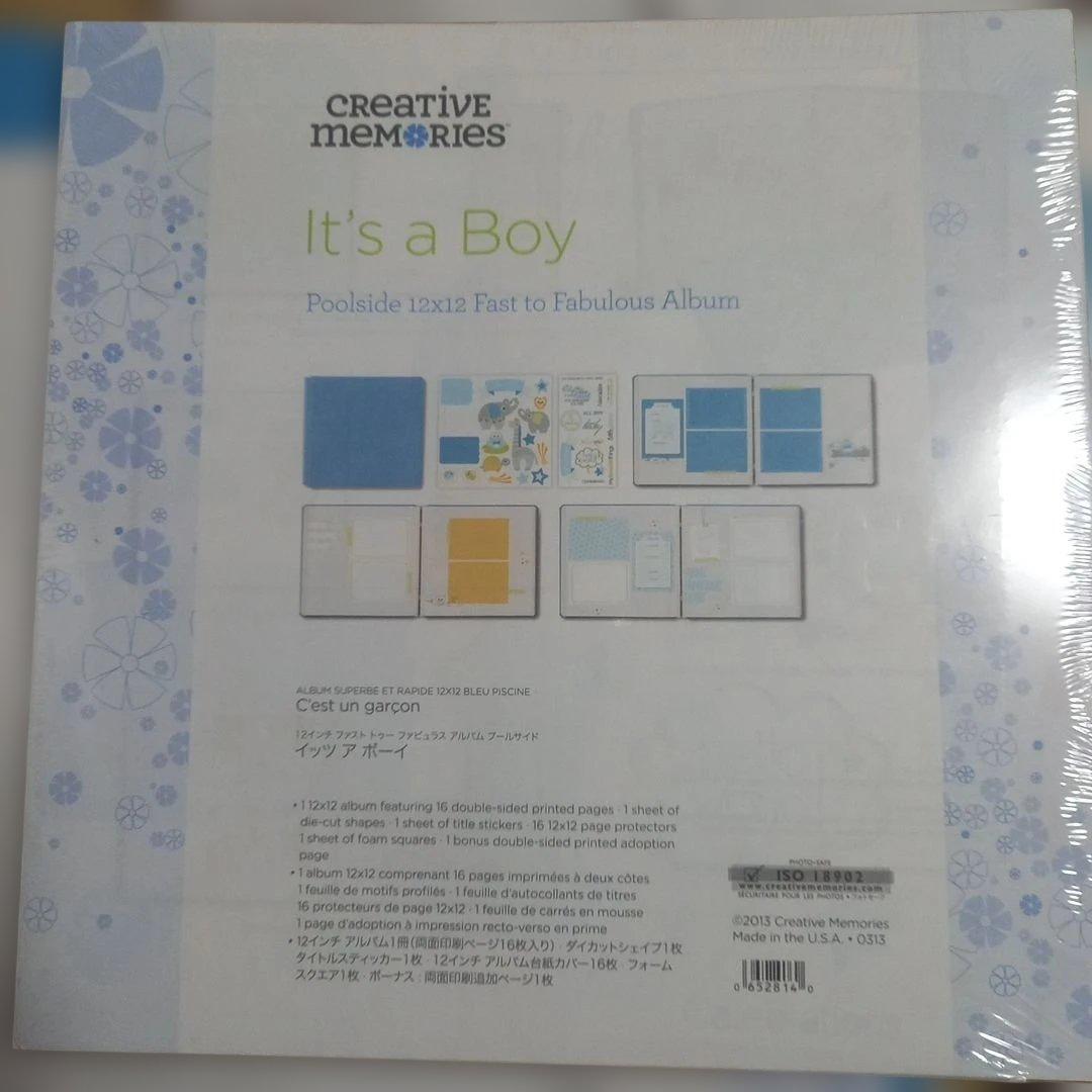クリエイティブメモリーズ It's a Boy アルバムカバー&F2F台紙セット