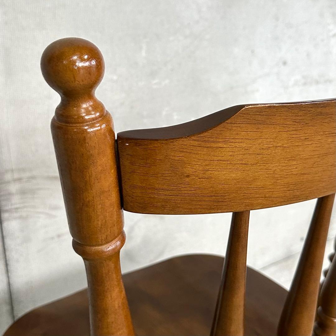 昭和レトロ 木製ウィンザーチェア 国産家具 ダイニングチェア ヴィンテージ