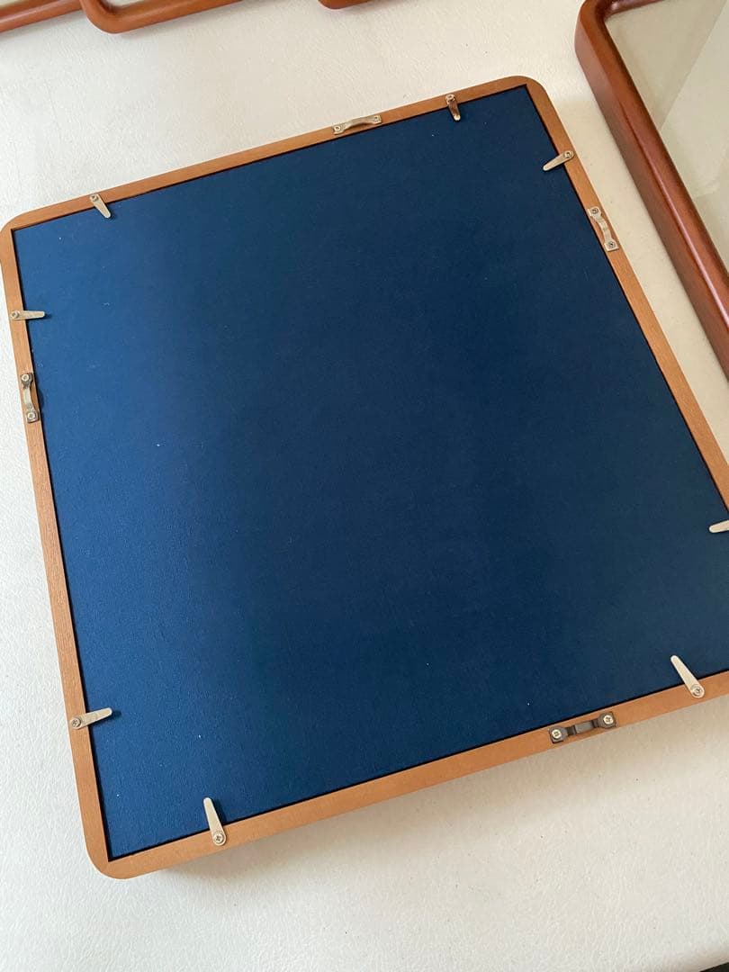 木製 額縁 5枚 隅丸 色紙額縁 未使用 書道 ①