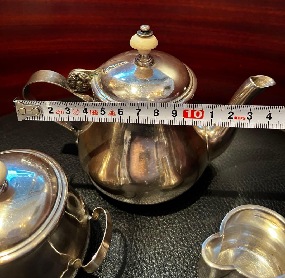 ピュイフォルカ 純銀製 ティーポット 3点セット アンティーク - メルカリ