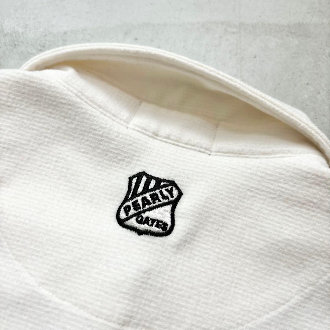 PEARLY GATES 韓国パーリーゲイツ 長袖シャツ ロゴチャーム 刺繍 0 ゴルフ
