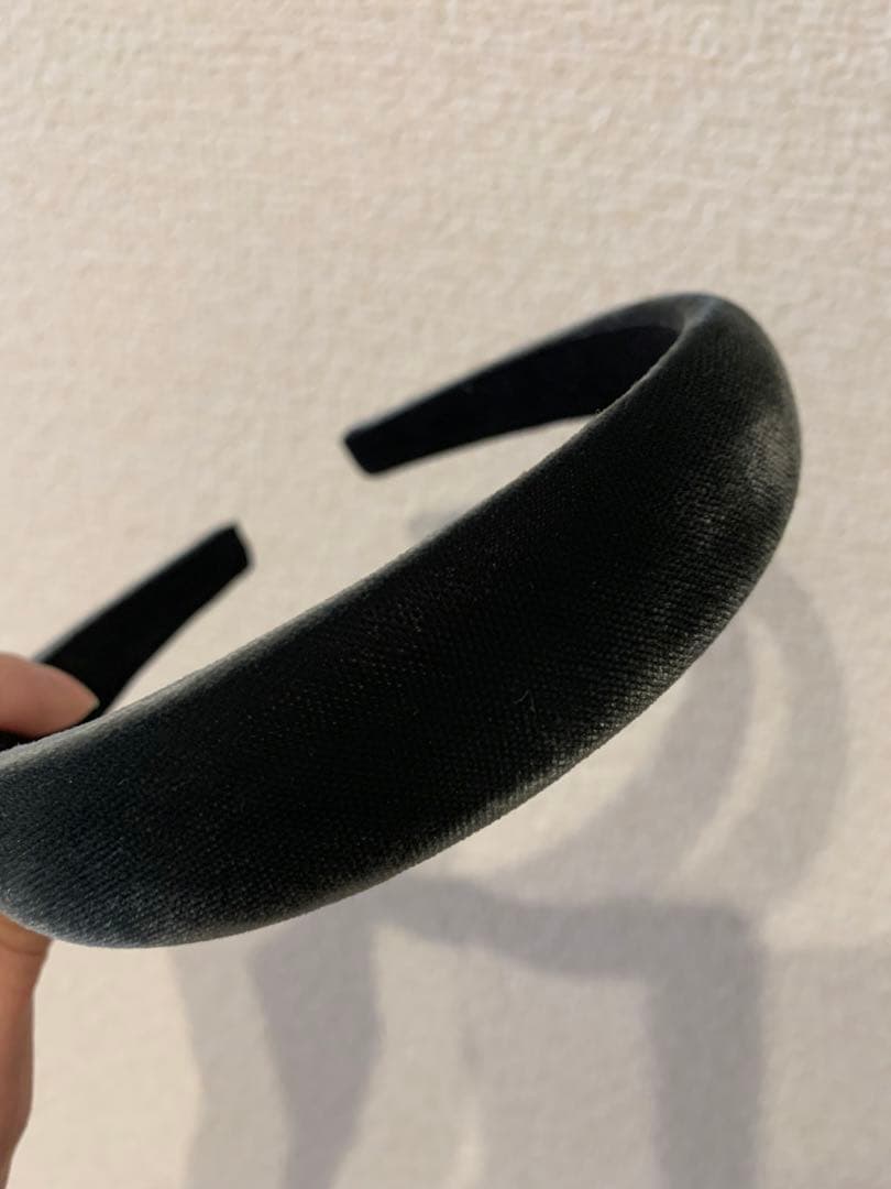 ALEXANDRE DE PARIS カチューシャ 2.5cm グレー