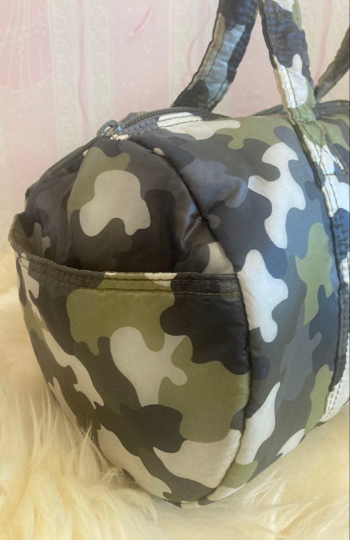 希少】正規品 パーリーゲイツ カートバッグ 迷彩 ラウンドバック 円柱