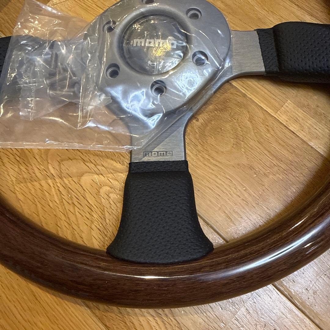 ⭐️新品⭐️MOMOステアリング ファイター レザー / ウッド (マホ