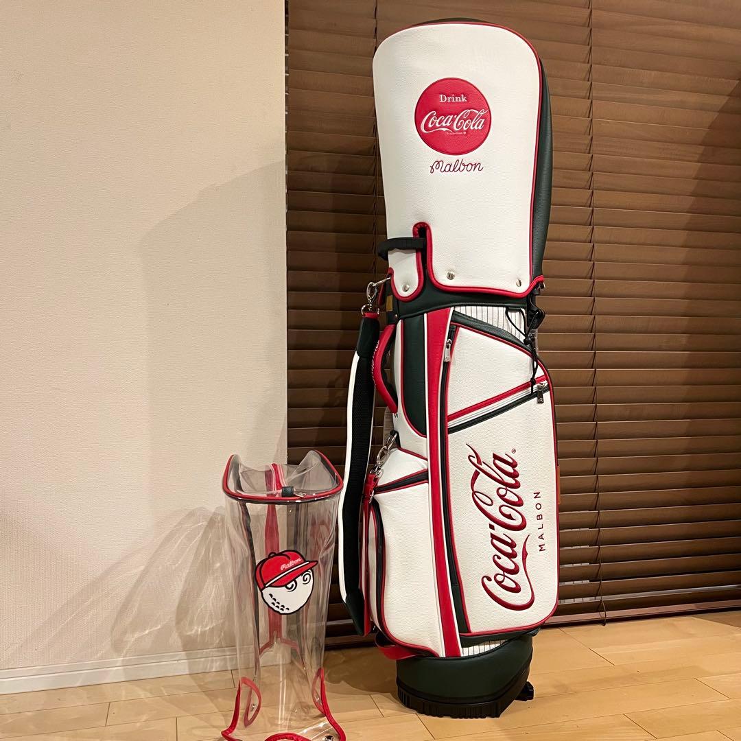 即発送】MALBON マルボンゴルフ キャディバッグ ゴルフバッグ コカコーラ