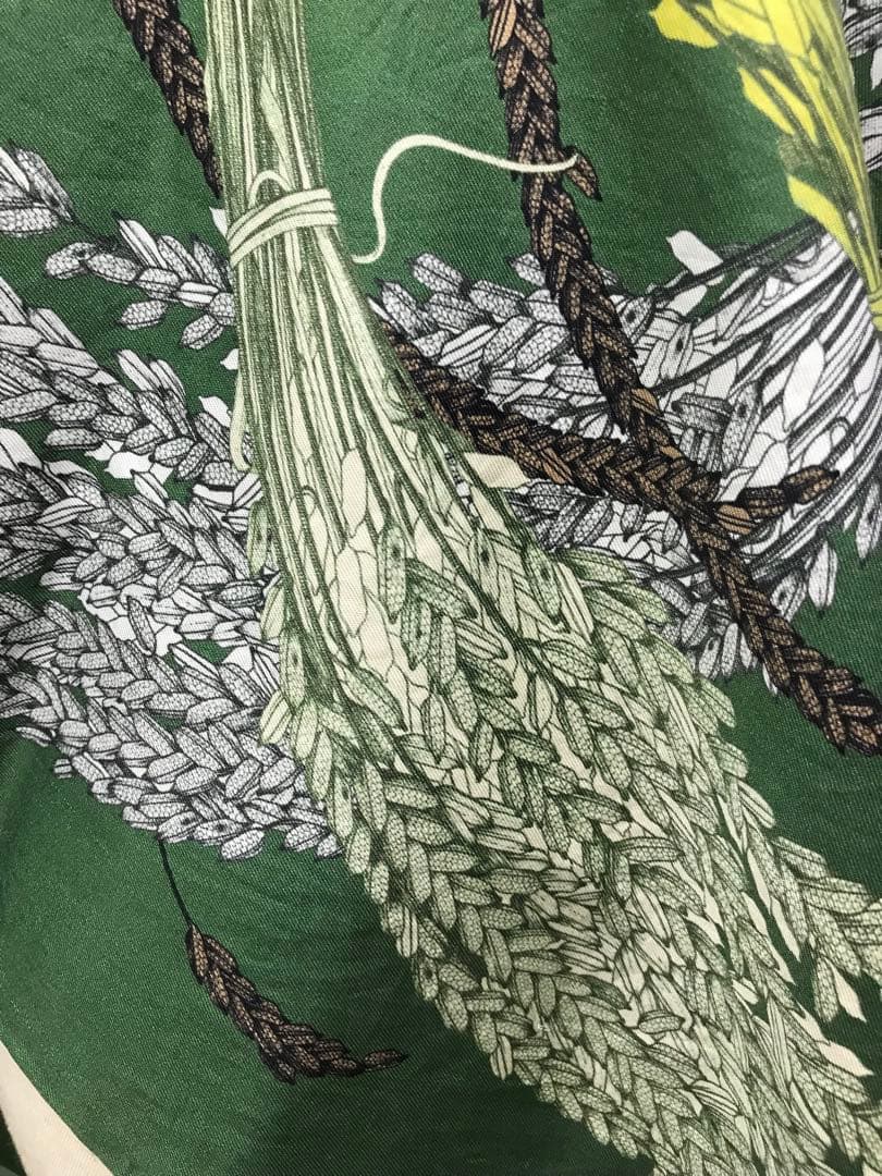 ジムトンプソンタイシルクライススカーフショールストールグリーン