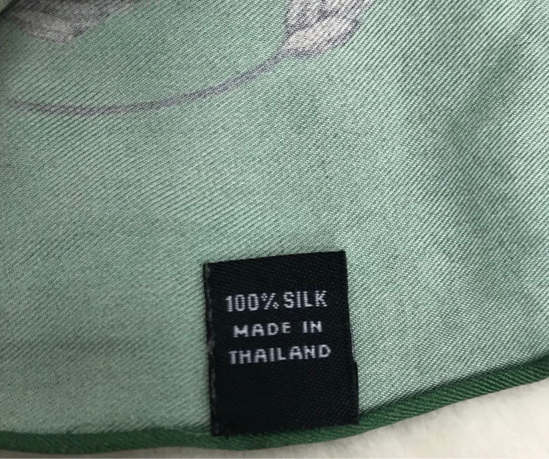 ジムトンプソンタイシルクライススカーフショールストールグリーン