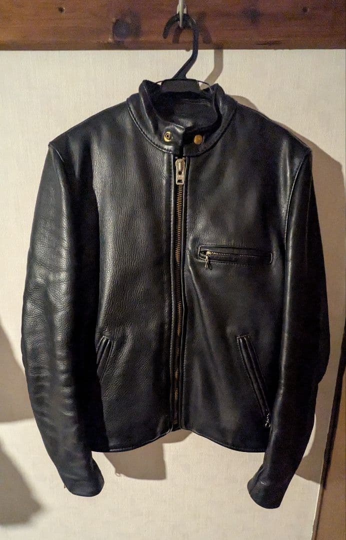 バンソン VANSON MODEL B シングル ライダース 革ジャケット 36 VANSON（バンソン） MODEL B SINGLE RIDERS JACKET シングル
