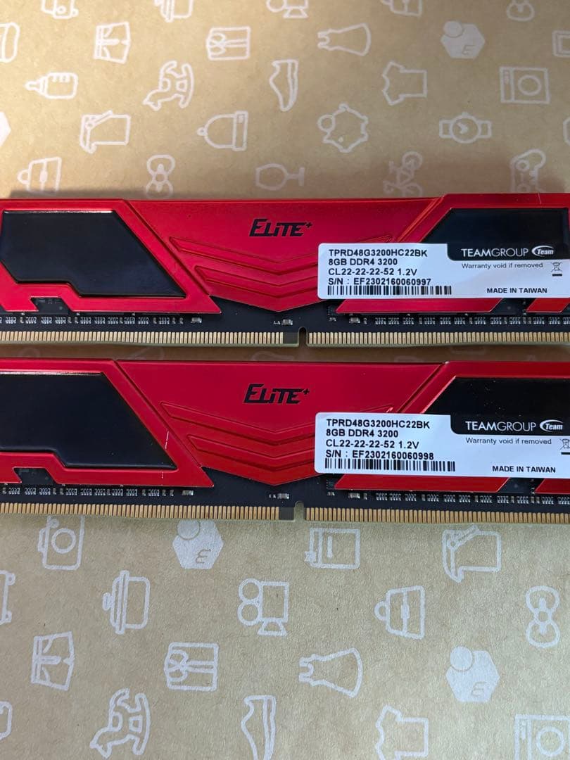 メモリー TEAMGROUP ELITE DDR4 3200MHz 16GB ELITE DDR4 DESKTOP MEMORY 16GB(2x8GB) 3200MHz CL22 | TEAMGROUP
