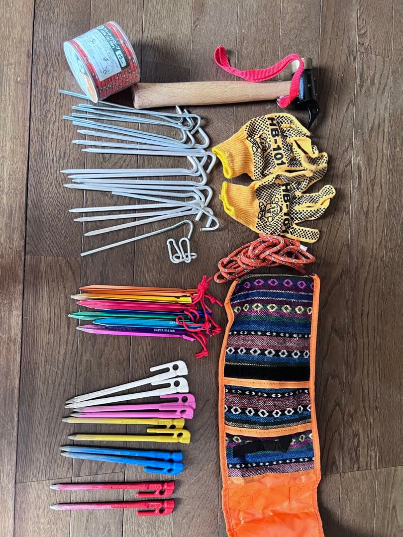 BUNDOK ソロティピー 1 BDK-75 ペグ金槌一式 自作の改造品です