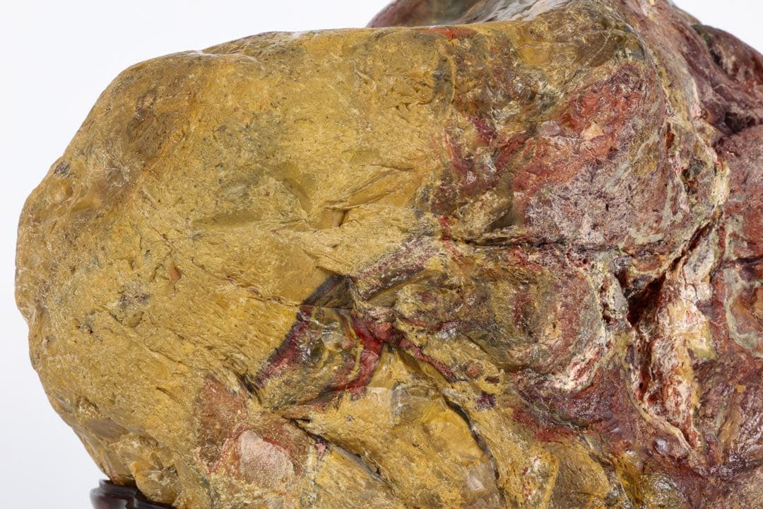 岐阜県産【土岐石】8.5kg 共箱付 台座付 水石 鑑賞石 天然石 美石 飾石