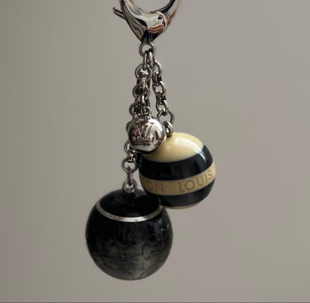 Louis Vuitton キーリング ストライプボール