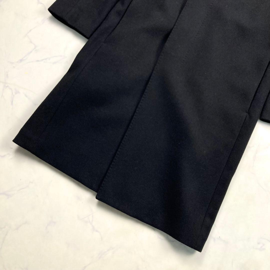 極美品 UNIQLO & LEMAILE チェスターコート カシミヤ混 黒