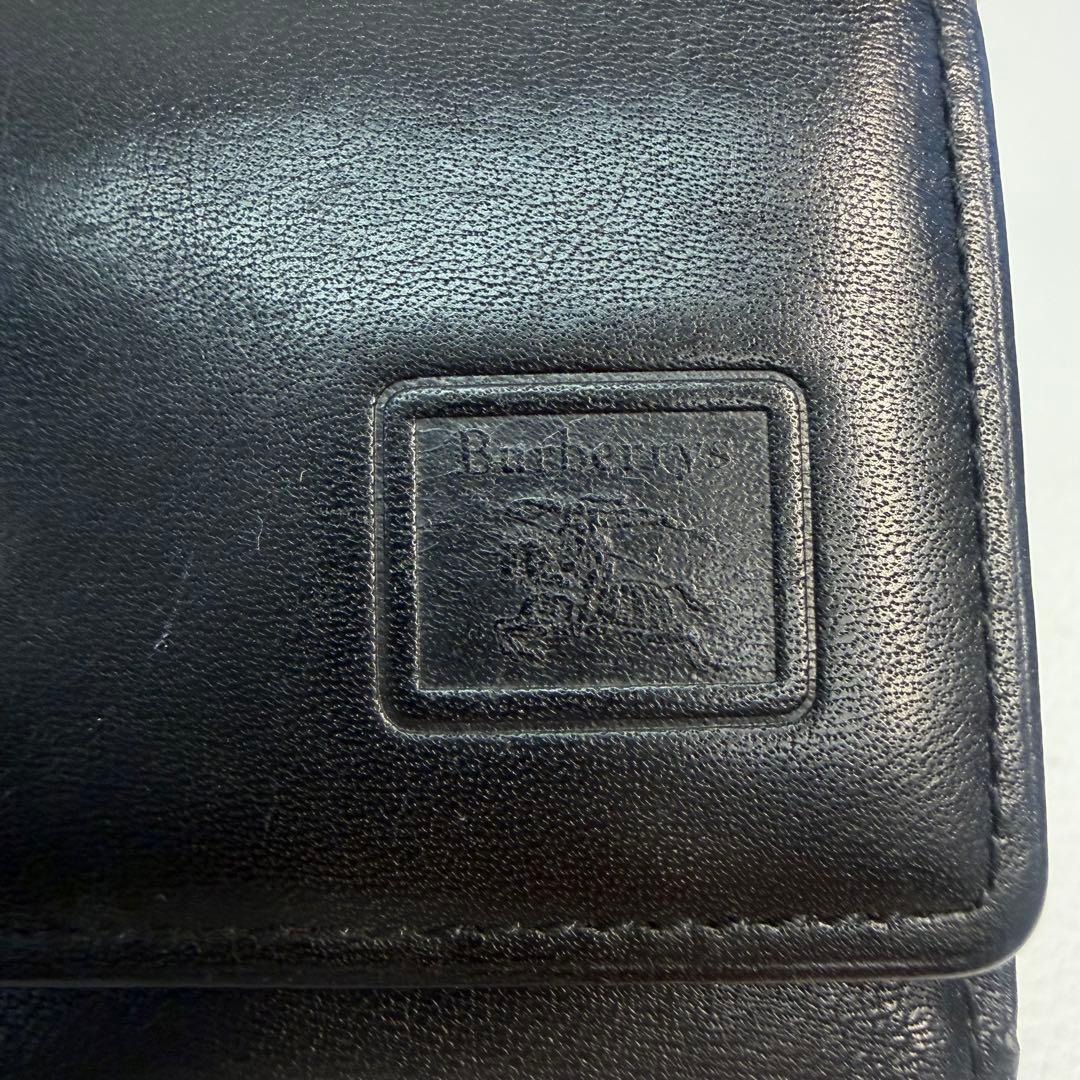 Burberry ブラックレザーキーケース 3連 - メルカリ