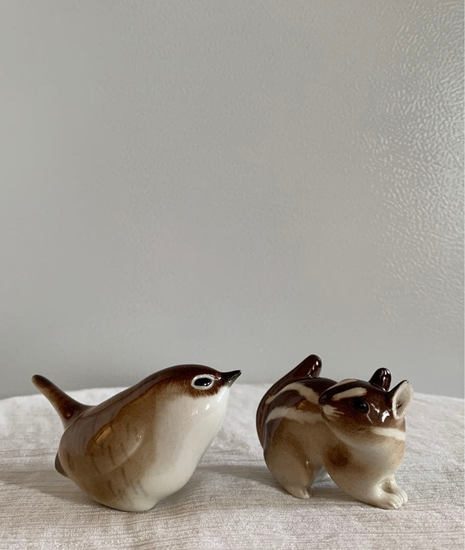 ヴィンテージ ロモノーソフ シマリス 置物 フィギュリン ロモノーソフ