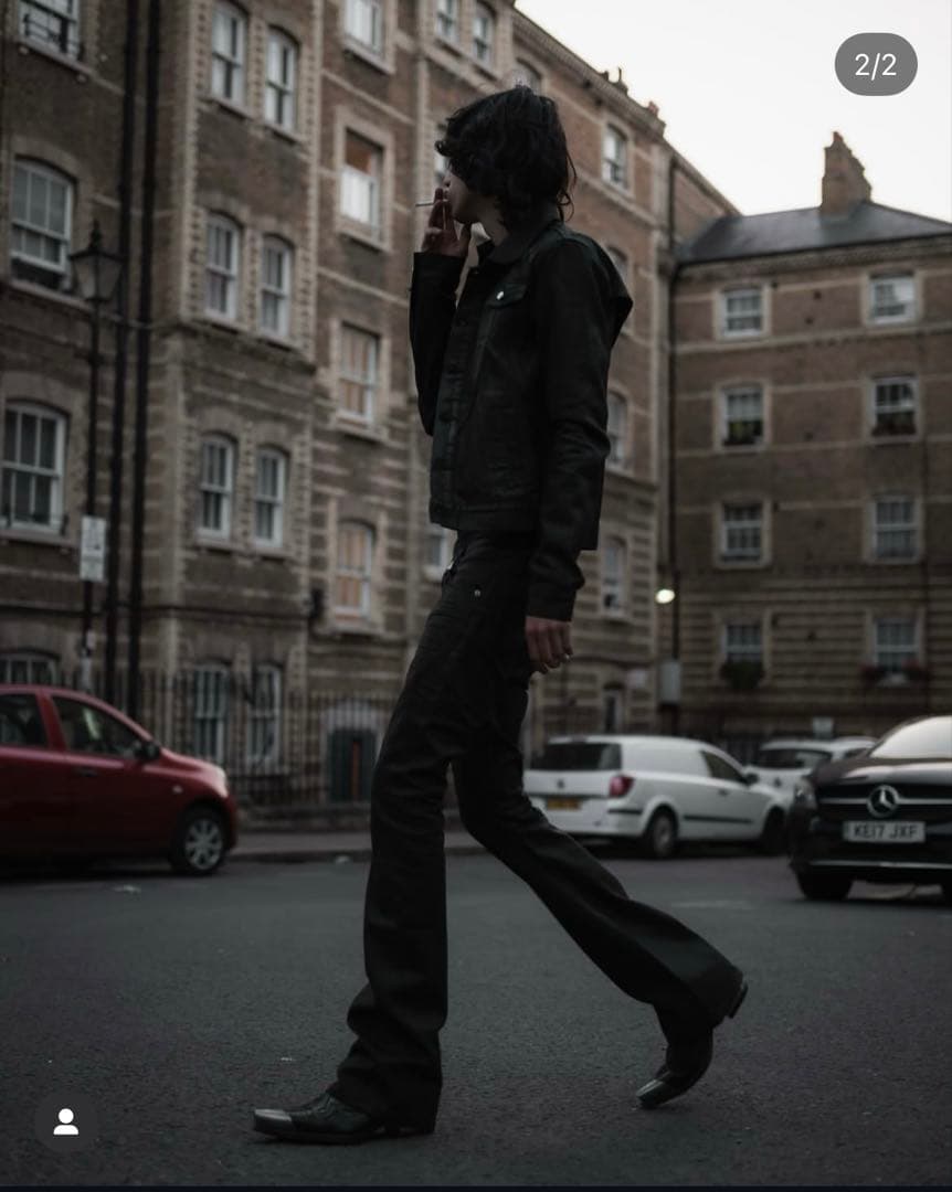 価格ファッション - Lamentist Coated Flare Denim Pants xs