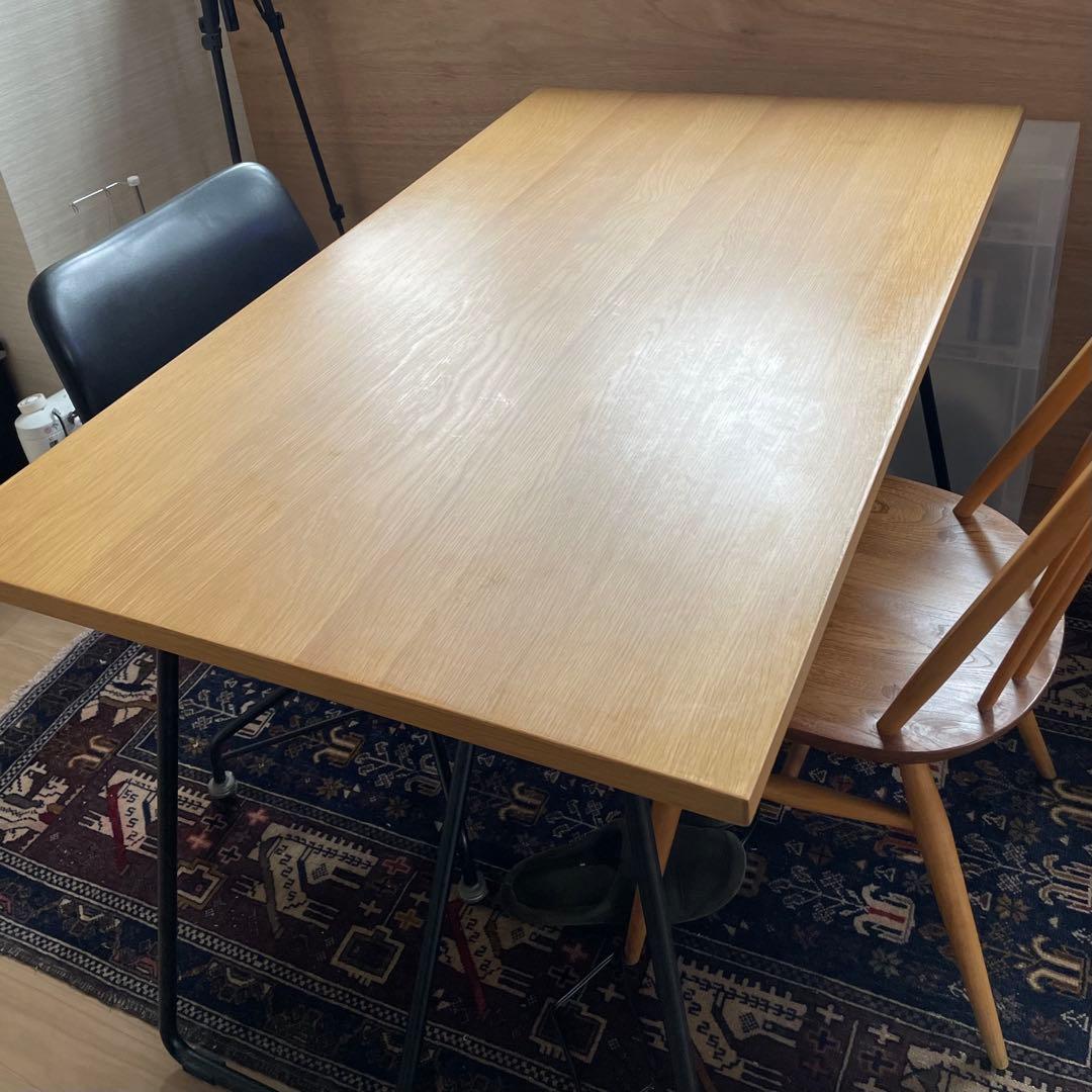 無印良品、木製折りたたみテーブル120cm 折りたたみテーブル・幅120cm・オーク材 | 無印良品