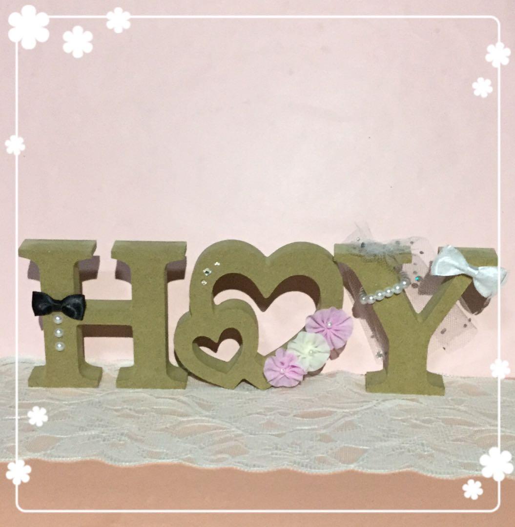 ゆちゃ様確認用♡ウエディングバージョン・イニシャルオブジェ バナナ様確認用♡ウエディングバージョン・イニシャルオブジェ あさ様