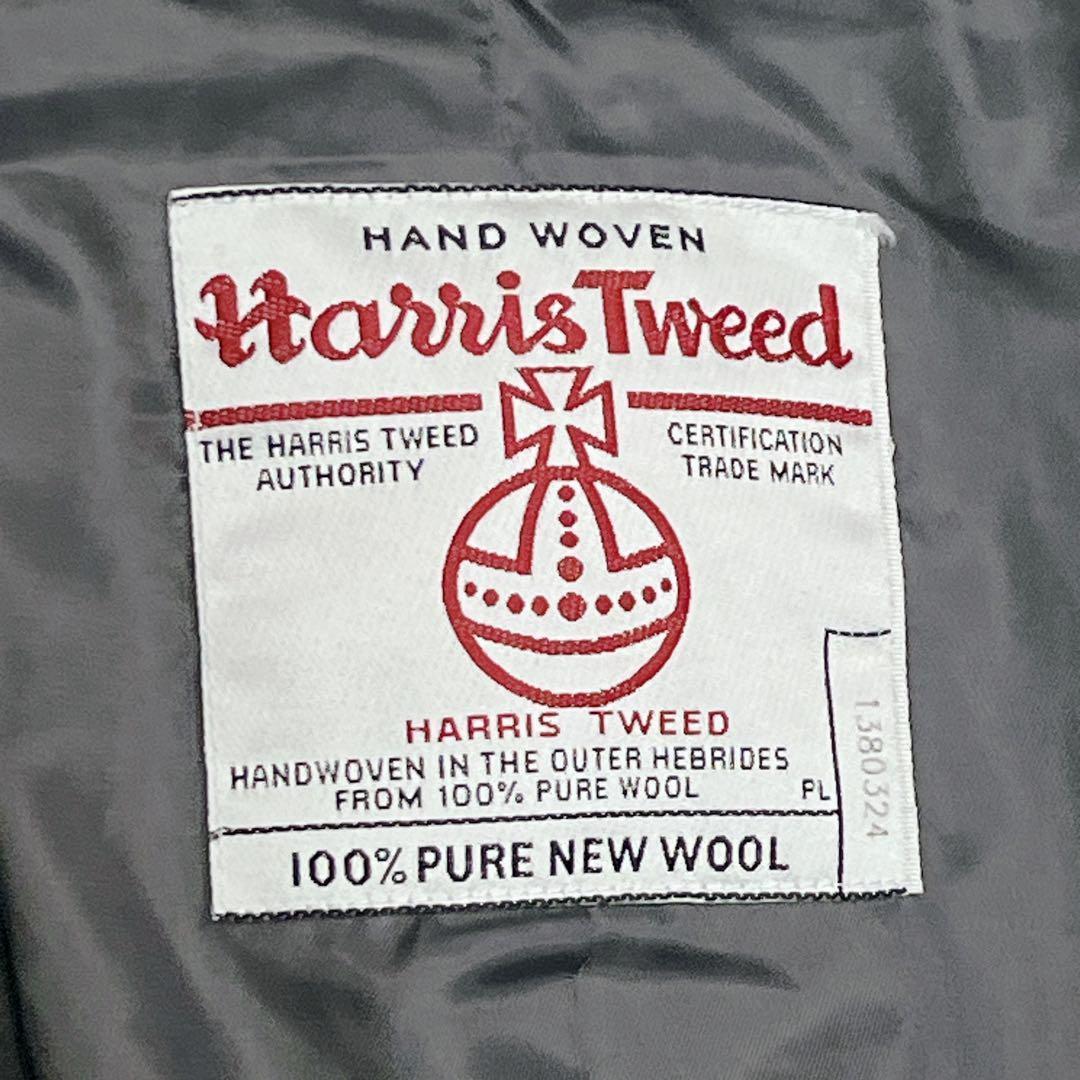 美品『アーバンリサーチロッソ』ハリスツイード ロングピーコート
