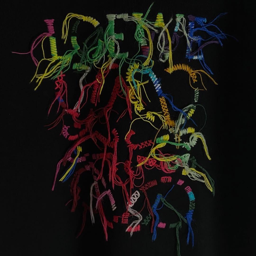 極美品】 ロエベ マルチカラー 刺繍ロゴ アナグラム スウェット トレーナー