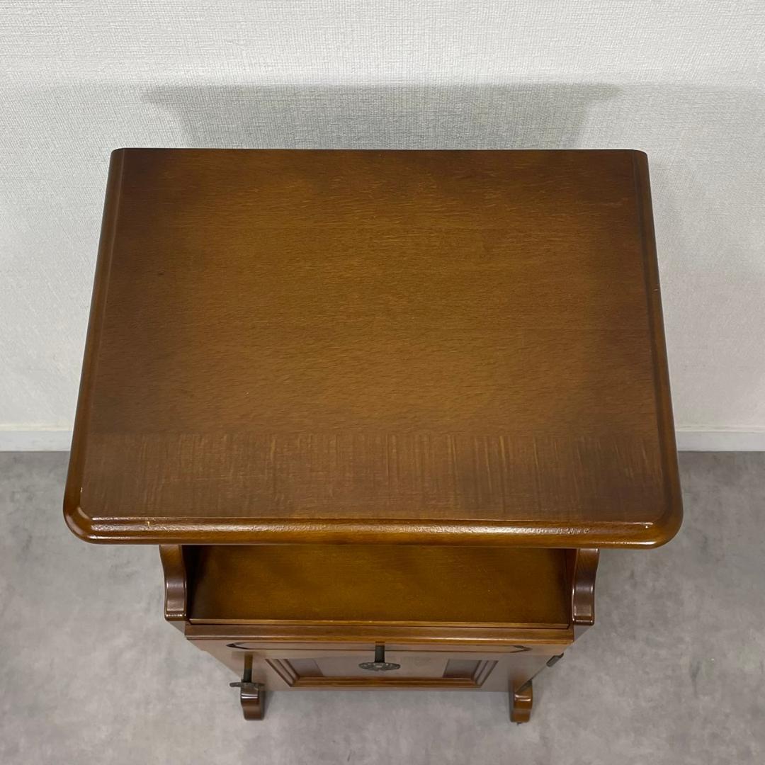 オールドカリモク コロニアル 電話台 サイドチェスト ディスプレイ台