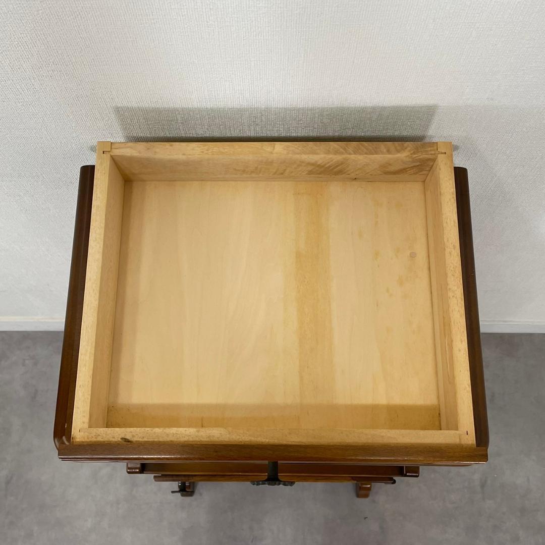 オールドカリモク コロニアル 電話台 サイドチェスト ディスプレイ台