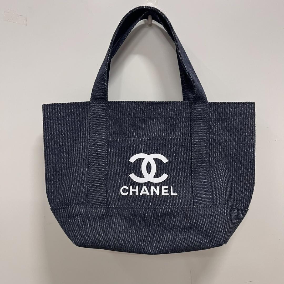 K◇ CHANEL シャネル ノベルティ トートバッグ ネイビー - メルカリ
