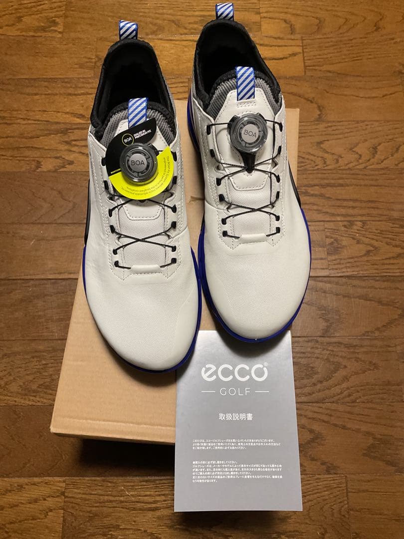 eccoゴルフシューズ バイオム C4 ボア EU40 ホワイト/ブルー ecco（エコー） ゴルフシューズ バイオム ハイブリッド4 ボア BIOM
