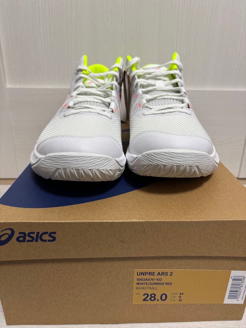 ASICS UNPRE ARS 2 28.0cm ホワイト/レッド/イエロー