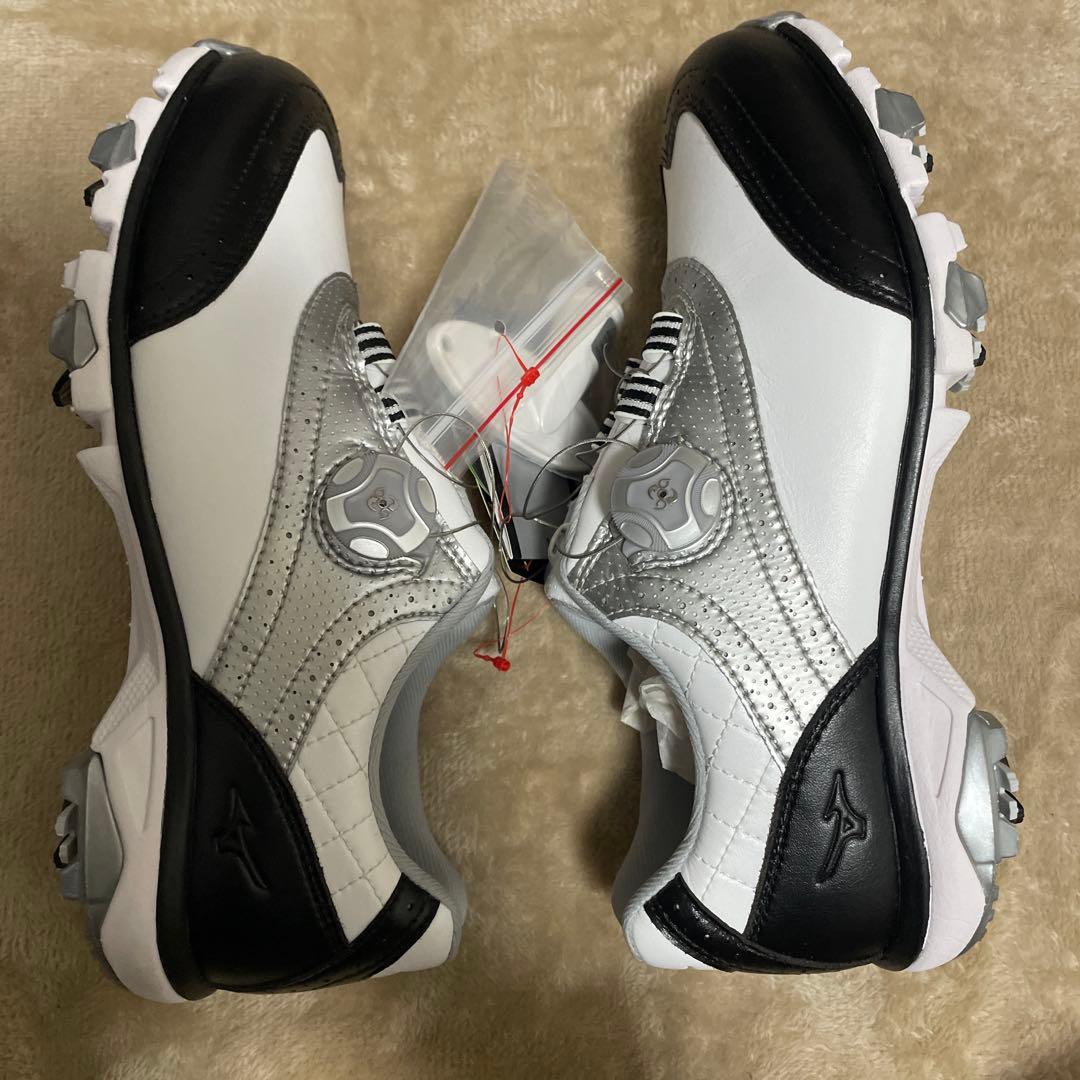 Mizuno ゴルフシューズ ネクスライト 003 ボア ホワイト　24.0cm