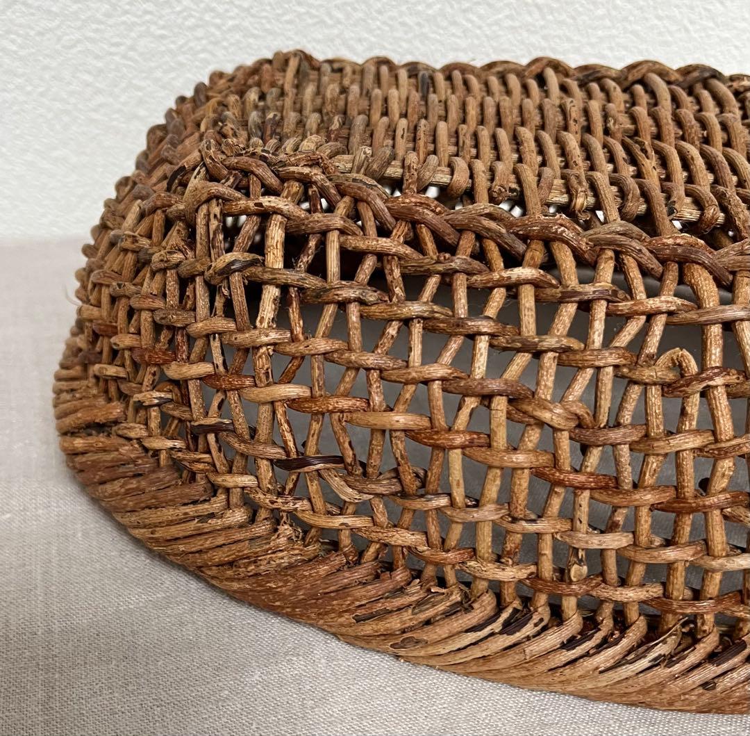 あけび かご 楕円 黄色い鳥器店