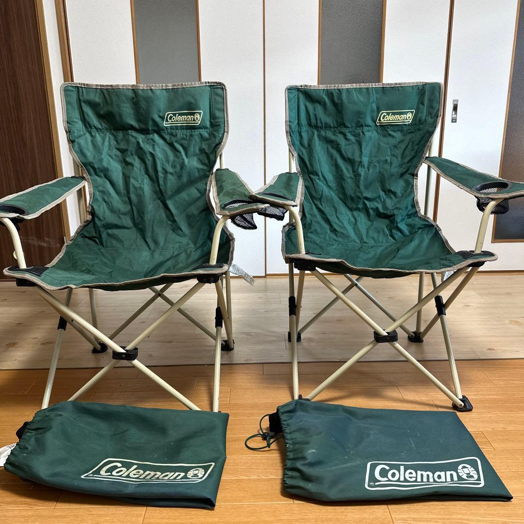 Coleman コールマン スリムキャプテンチェア グリーン 2脚セット