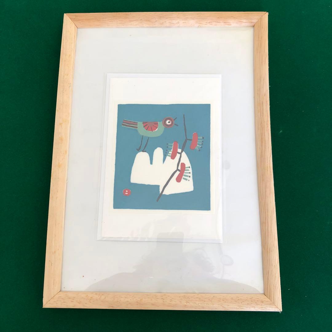 ☆畦地梅太郎☆「梅と鳥」手刷り木版画 新品！ - メルカリ