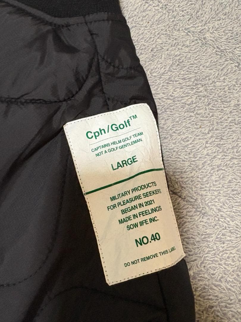 Captains Helm Golf 防寒中綿 セットアップ ブラック L