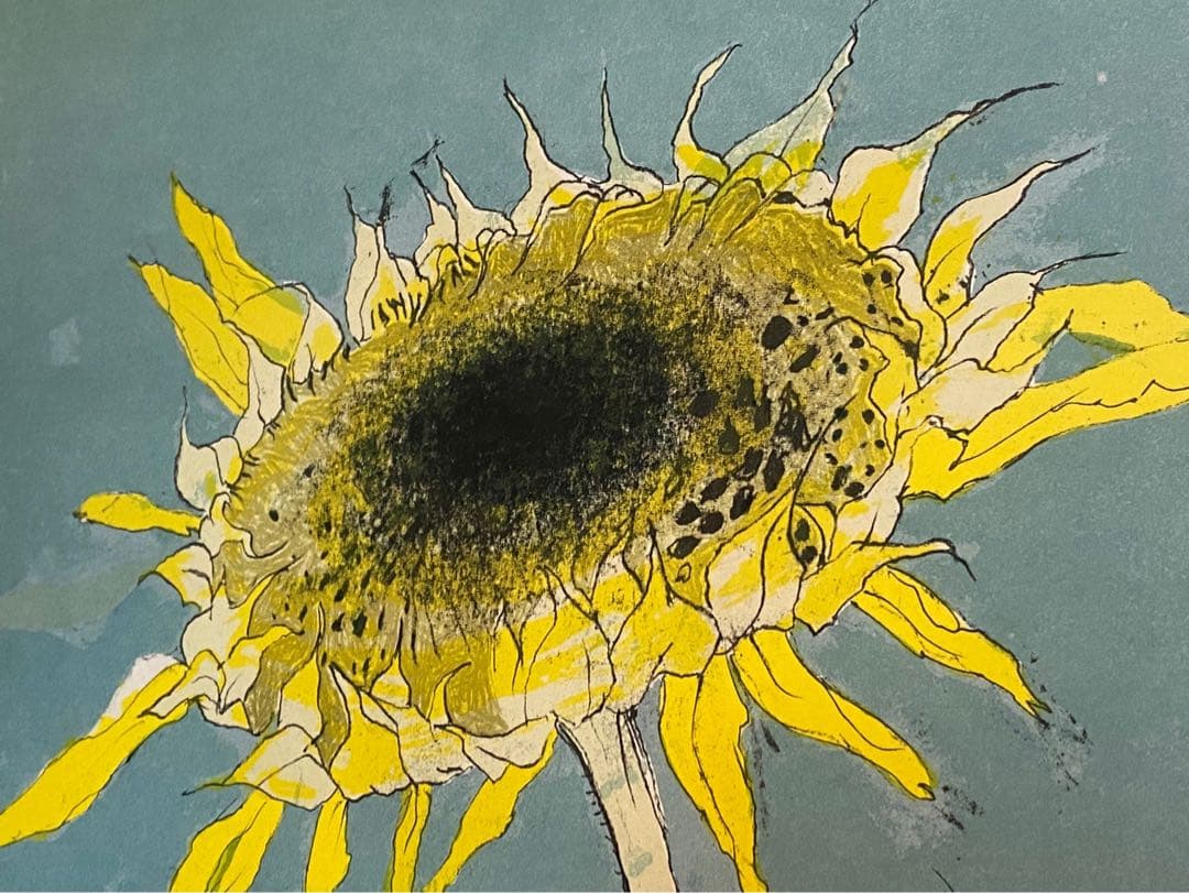 野菜果物様専用＊ジャン•ジャンセン ひまわり 額縁 大判 リトポスター