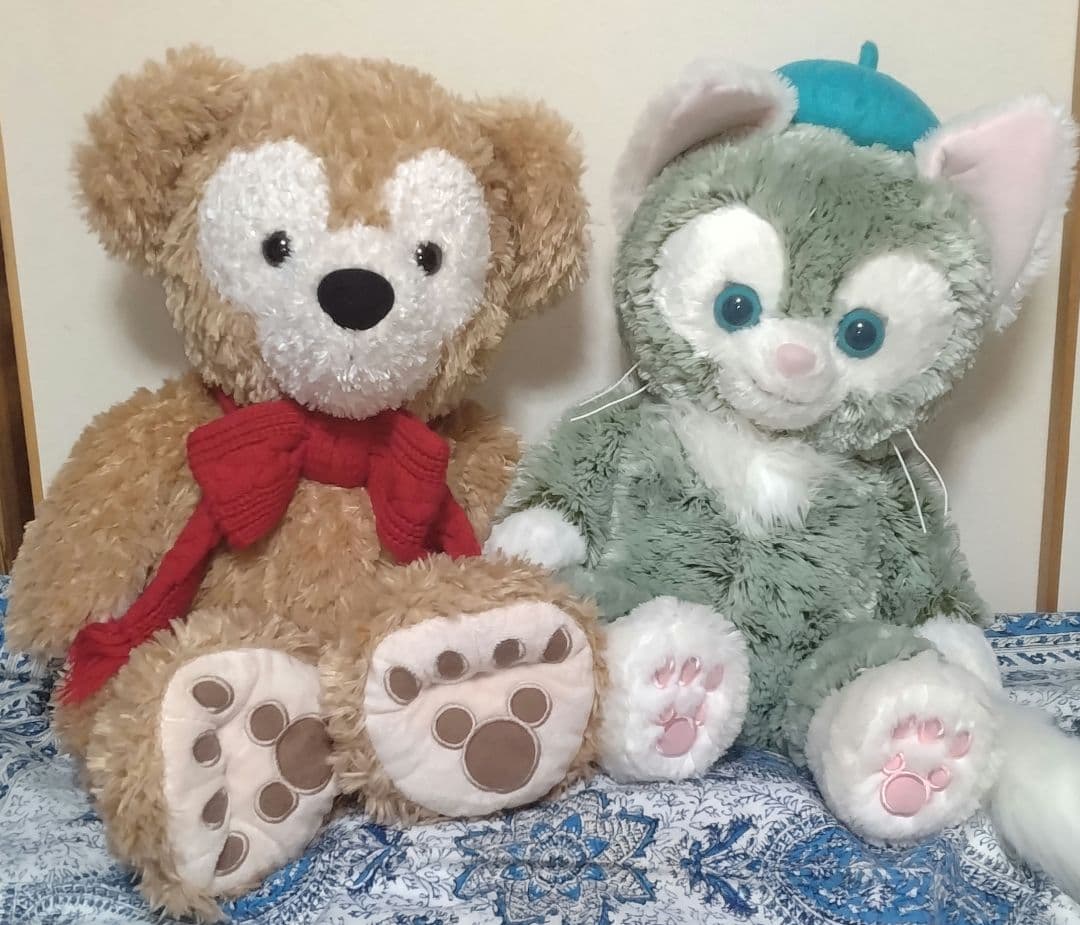 ダッフィー＆ジェラトーニ ぬいぐるみ 約40cm （座位時） 楽天市場】ダッフィー＆ジェラトーニ ぬいぐるみ Sサイズ ダッフィーの