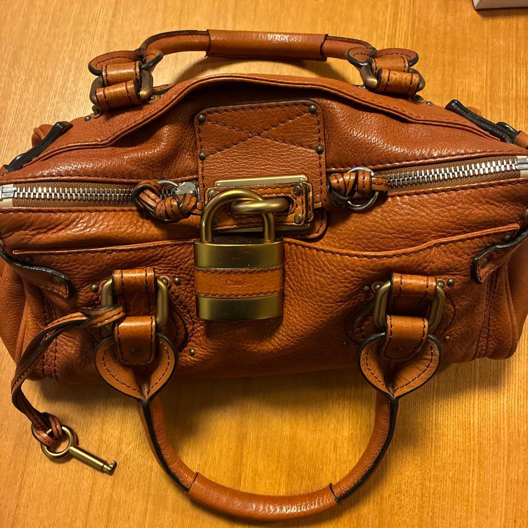 Chloé ブラウンレザー ハンドバッグ クロエ Chloe ハンドバッグ ショルダーバッグ クロエセンス かごバッグ